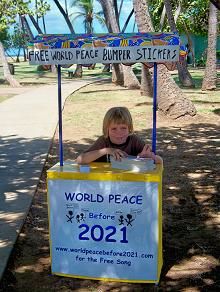 Free World Peace Bumper Sticker