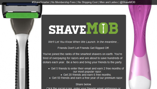 ShaveMOB – Earn Shavers By signing Up freinds