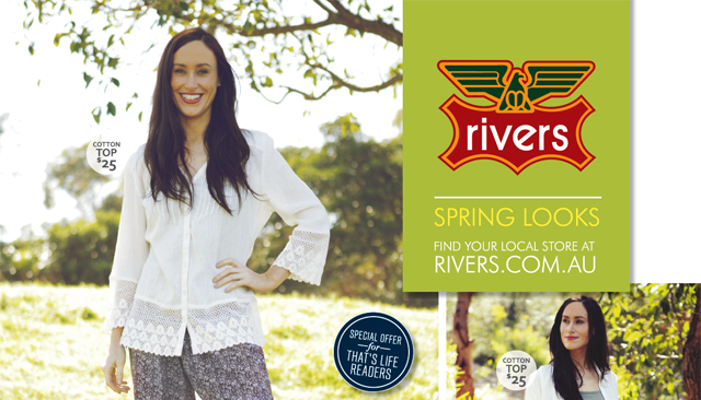 Free $10 Rivers Voucher From That’s Life!