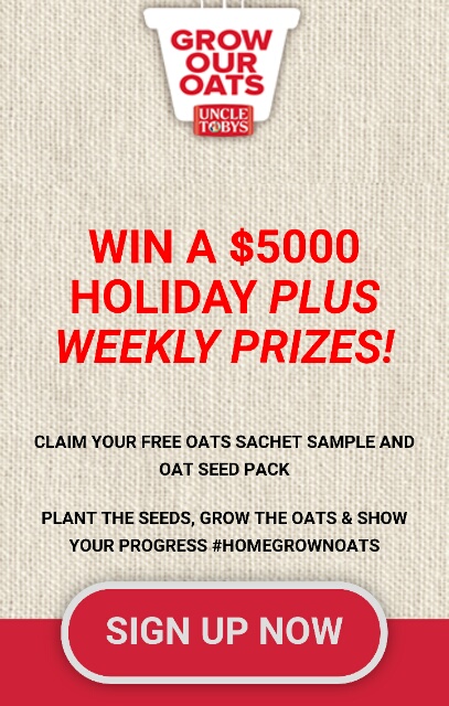 Free Uncle Toby’s Oat Seeds Samples